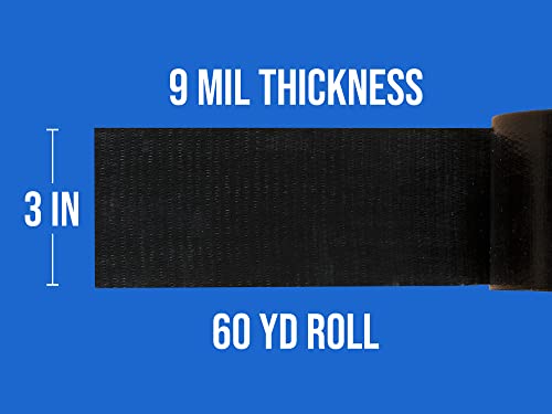 Пластмасов филм (10 x 25 см) дължина от 6 Mils и 2 на ролка тиксо с ширина 3 инча x 180 фута дебелина 9 м.