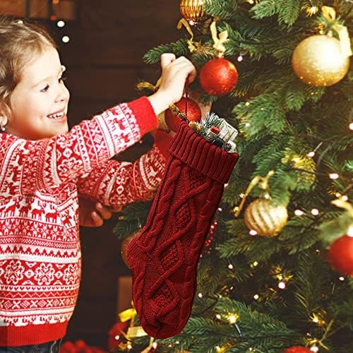 Кристални Топки, Висящи Вязаный Коледа Камина в стаята, Коледни Чорапи, Бижута за Отглеждане, Класически Коледни Подаръци