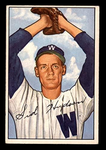 1952 Боуман 123 Led Хъдсън Вашингтон Сенатърс (Бейзболна картичка) VG/БИВШИ сенатори
