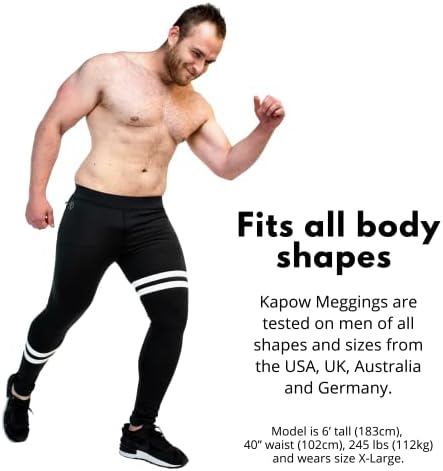 Kapow Meggings Мъжки Гамаши Performance Range Спортни Компресия с джобове