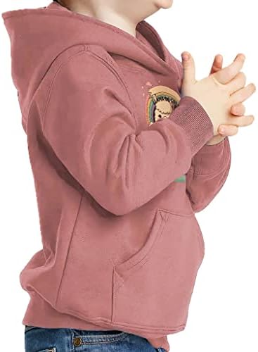 Hoody-Пуловер с Забавна Лама за деца - Сладък Hoody с качулка Отвътре с Гъба - Уникална Hoody за деца