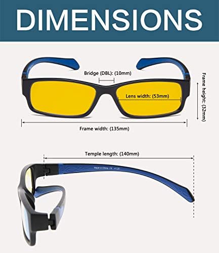 Очила за защита от синя светлина за компютър/телевизор / телефон - Очила за четене, които подобряват съня