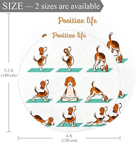 LLNSUPPLY Голям Размер на 4 Фута през Цялата Детски Игри килимче за Йога, Подложка за Развъдник за кучета от породата