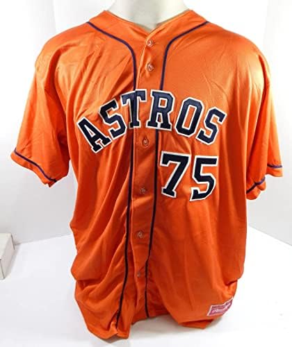 Greeneville Astros #75 Използвана в играта Оранжева Риза 52 DP32975 - Използваните В играта Тениски MLB