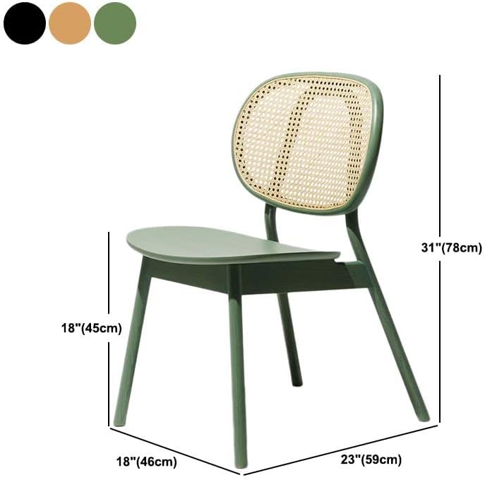 Модерни Трапезни столове CraftThink, Модерна маса за Хранене, стол от ратан, без Подлакътници, Мебели с отворена облегалка,