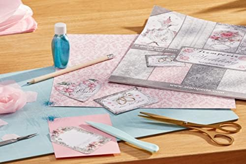 Сватбена двустранен хартиен бележник Stamperia Intl (10 бр. в опаковка), 12 x 12