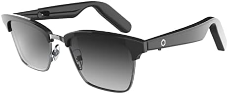 Слънчеви очила Lucyd Smart UV - Мъжки и женски Bluetooth-очила с отворен ухото, безжични микрофони с шумопотискане - Гласов асистент Siri и поддръжка на Алекса – Шофиране и среща