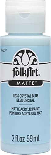 FolkArt, Кристално-Синята Класическа Акрилна боя Асорти за по-лесно нанасяне на занаяти собствените си ръце, Художествени