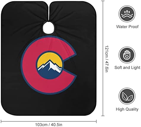Наметало за Детски Прически с Логото на Colorado Centennials, Фризьорски Престилка с Регулируем Калъф За Стригане на Бутона