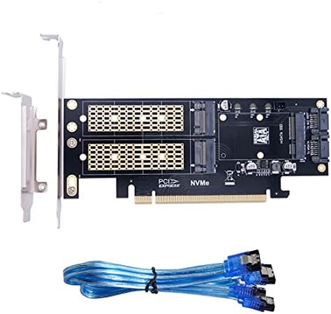 Адаптер SSD карти Chenyang CY Dual SATA и PCI Express PCI-E 3.0 за NGFF NVME M. 2 MSATA M-Key B/M-Key 3в1