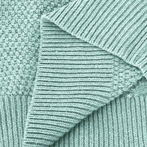 Oplxuo Женствена Рокля-Пуловер, Кабелна Тел, Ежедневното Свободно Рокля-пуловер с кръгло деколте и Дълъг Ръкав, Дълъг