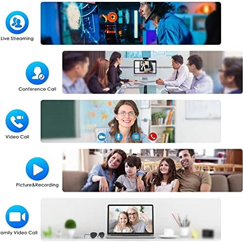 UXZDX CUJUX Full Hd Уеб-камера с Микрофон USB Мини-Компютърна Камера, Гъвкава Завъртане за лаптопи, Десктоп, Уеб камера