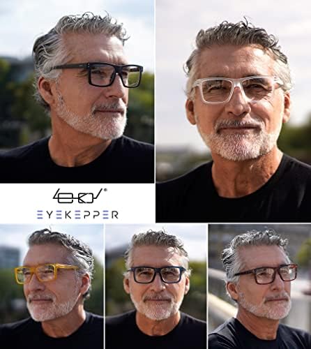 Eyekepper 5-pack Извънгабаритни Очила за Четене в Квадратна Голяма Рамки за мъже и Жени