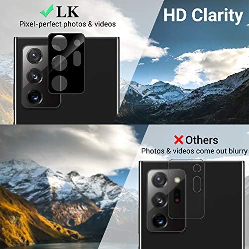 LK [3 опаковки] Защитно фолио за обектива на камерата, която е съвместима с Samsung Galaxy Note 20 Ultra, закалено стъкло, ультратонкое с висока разделителна способност, Удобен за