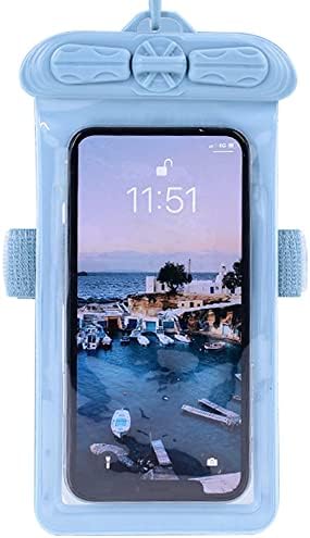 Калъф за телефон Vaxson, Съвместим с водоустойчив калъф Hisense H18 (E18) Dry Bag [Без защитно фолио за екрана] Син