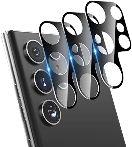CloudValley за Samsung Galaxy S22 Ultra Защита на обектива на камерата, Прозрачна Задния капак от закалено стъкло Със