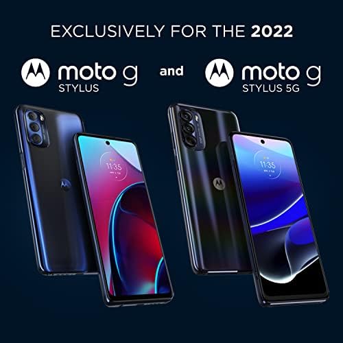 Защитен комплект Motorola Moto G Stylus 5G (2022) - Калъф за телефон + Защитно фолио от закалено стъкло 9H - Marsala