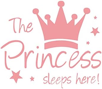 Подвижни Стенни Стикер Принцеса под формата на Короната, Стенни Стикер, Интериор на Спални за Момичета, Художествена