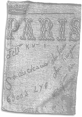 Кърпа 3D Rose Черно-Бяло Paris се отличава с надпис TWL_34996_1, 15 x 22