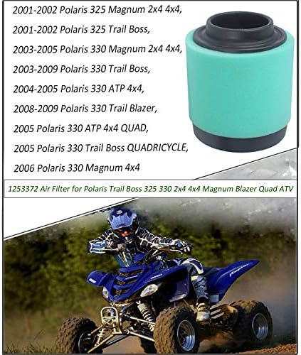 1253372 Подмяна на комплекта за предварителен филтър въздушен филтър, Съвместим с Polaris Trail Boss 325 330 2x4 4x4 Magnum Blazer Quad ATV 2001-2009