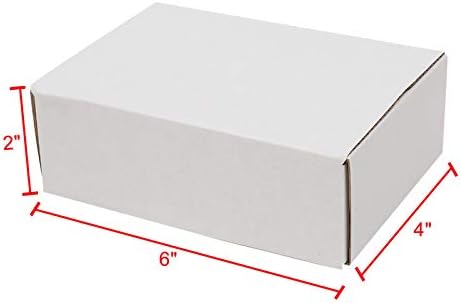 Кутии от гофрирана хартия WiCCI 50 6x4x2 (15,2 x 10 x 5 см), за доставка, опаковане и преместване, Бели отвън и вътре