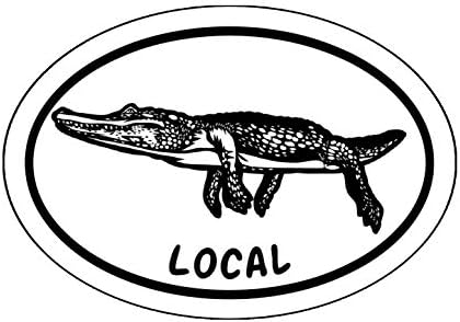 Местната стикер с изображение на Овалния Алигатор WickedGoodz - Стикер Върху Бронята във Флорида - Южна Местната Стикер FLA