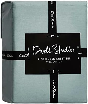 Комплект спално бельо Dwell Studio от памук и Перкаля с Дълбок джоб, 4 обекта - 1 апартамент Чаршаф с дълбок джоб