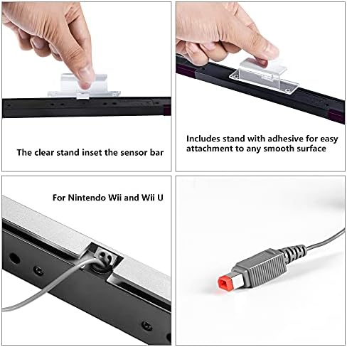 Тъчпад Aokin и AV кабел за Wii U, Аудио-Видео AV кабел и жичен панел инфрачервени сензори за Nintendo Wii и Wii U