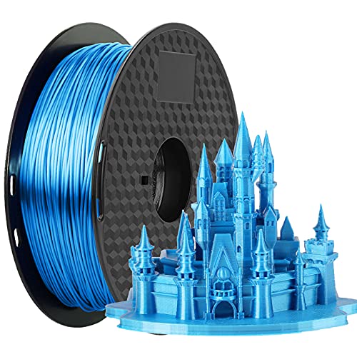 Конци за 3D-принтер 1,75 мм, Коприна Синя Нишка PLA 1,75 мм 1 кг 2,2 кг 1 Макара MCHYI