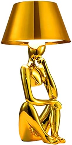 Brabola Thinker Лампи, Безжична Настолна Лампа Начало Декор Пълноценната Настолна Лампа Творчески Статуи Мислител Скулптура