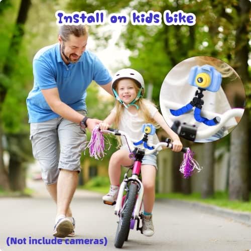 Miiulodi Детска Камера на Статив-Поставка за велосипед, съвместими с детска дигитален екшън-камера за Детска запис на видео, видеоблогинга, селфи UNC1/4'
