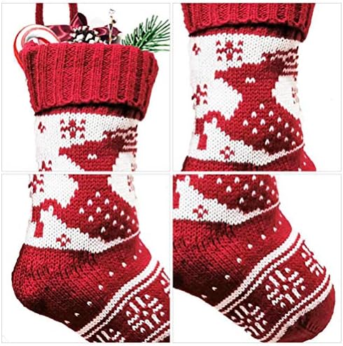 ABOOFAN Коледни Чорапи, Подаръчни Пакети Коледни Бонбони Подвесная Чанта терлици Подарък Чанта Подвесная