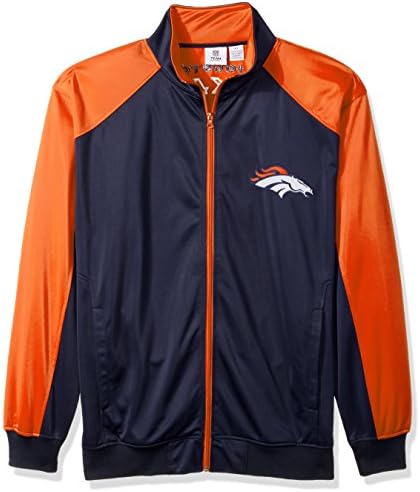 Облекло отбор от NFL Мъжки спортно яке Broncos от трико с пълна цип