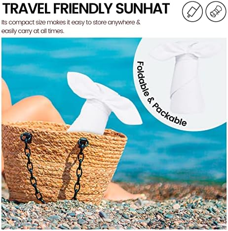 Проста Солнцезащитная Шапка за Жени UPF 50 + UV Солнцезащитная широка периферия Плажна Шапка с Козирка