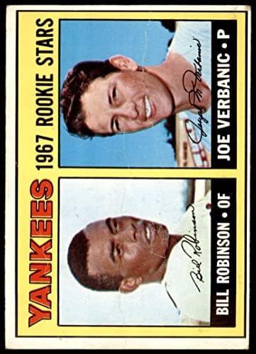 1967 Topps 442 Начинаещи Янкис Бил Робинсън /Джо Вербаник Ню Йорк Янкис (Бейзболна картичка) ЛОШ Янкис