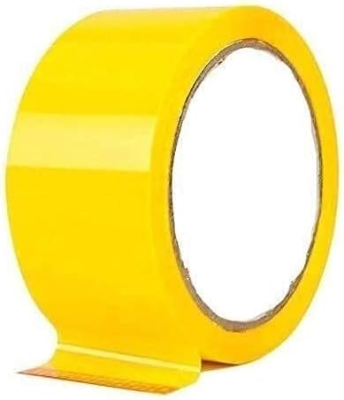 ZJFF оборудване запечатване Опаковъчна тиксо, Цветно тиксо Gaffa Gaffer Занаятите Лента Червен Жълт Подходящ за художествени