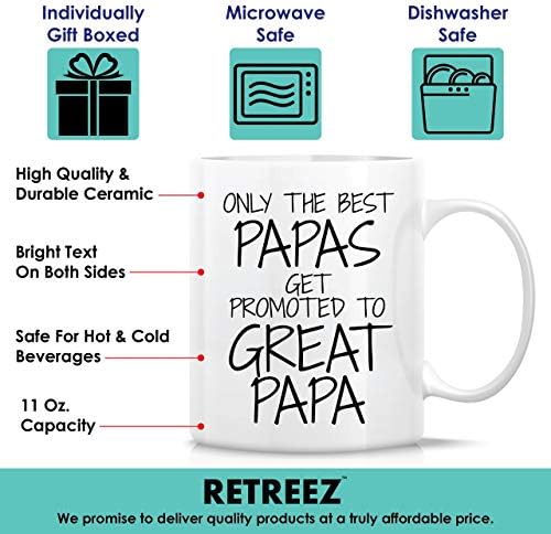 Забавна чаша за Retreez - Само най-Добрите татковци ще получат увеличение до Great Papa Керамични чаши за Кафе с обем