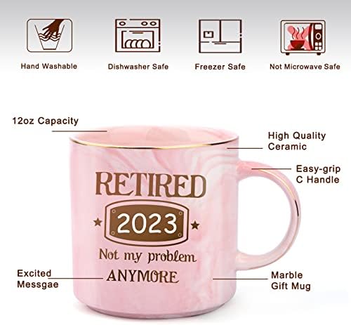 Подаръци за пенсиониране за жените, 2023 Забавни Подаръци на Пенсия за колеги, Щастлива Пенсия, Кафеена Чаша, Подаръци