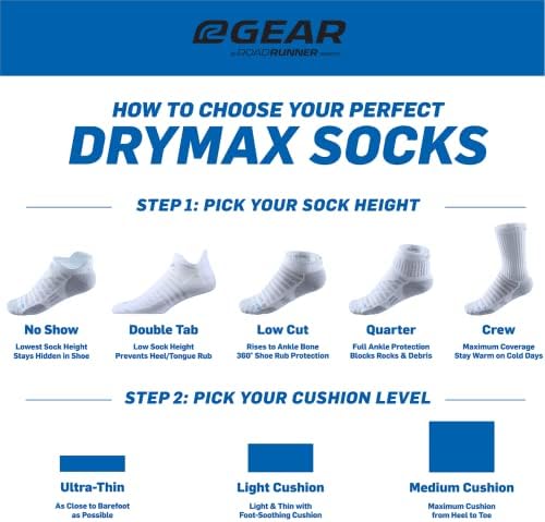 Мъжки и Дамски чорапи за бягане R-Gear Drymax с двойна раздела | Дишащи, с контрол на влажност и защита от образуване