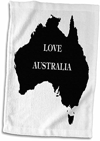 Кърпи 3dRose Florene Décor II - обичам Австралия - twl-58526-1)