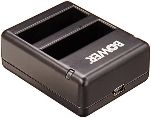 Двойно зарядно устройство Bower XENIO-GP4DUAL за GoPro ADHBT-401 (черен)