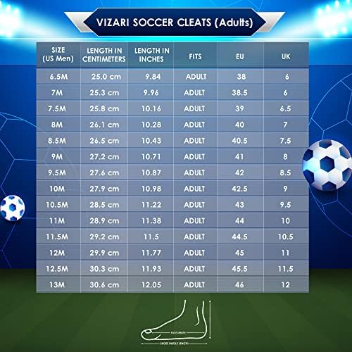 Мъжки футболни обувки Classico FG от кожата Vizari за игра на твърди игрални повърхности