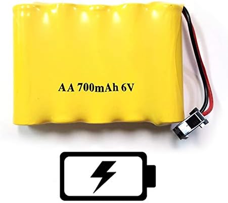 Акумулаторна батерия Haktoys 6V 700mAh Ni-cd, съвместимо с радиоуправляемым трюковым автомобил HAK123, радиоуправляемым мотоциклет HAK142, полицейска кола HAK255 RC, спортна кола S288 RC