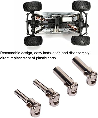 Задвижваща вал RC, 2 Броя за Задвижващия вал 124 RC Сребрист цвят за HBX 124 2098B за Катерене на автомобила