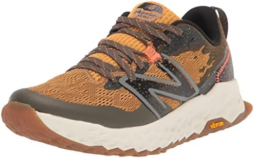 Маратонки за бягане New Balance Boy ' s Fresh Foam Hierro V7, Golden Hour / Черно / Тъмно Камуфлаж, Big Kid ширина 6,5