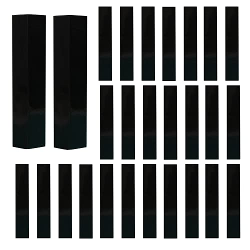 COSIDEA 50 БР Празни Кутии Черен Гланц за устни W21 xW21 xH121mm / 0.83*0.83*4.76 инч, Опаковане на Козметични кутии