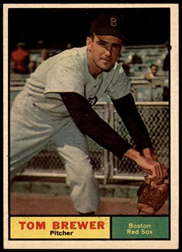 1961 Topps # 434 Това Брюър Бостън Ред Сокс (бейзболна картичка), БИВШ играч на Ред Сокс