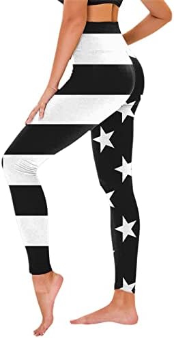 Американският Флаг, на 4 юли, Женски Гамаши с контрол на корема, Флаг на САЩ, Тънък Панталон-Молив, Гамаши За Стягане на задните части, Панталони Капри