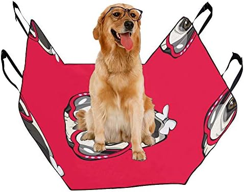 ENEVOTX Калъф за седалка кучета Обичай Боксьор домашен Любимец Куче, Карикатура на Домашен Любимец Скъпа Печат Седалките