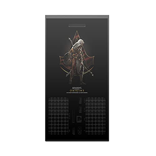 Дизайн на своята практика за главата Официално Лицензиран Assassin ' s Creed Bayek Герб Origins Character Art Матова повърхност Винил Стикер Калъф за игра кожа, Съвместим с конзола Xbox S